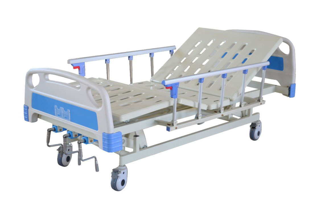 ZC-A06 ABS床头、手动三功能升降护理床