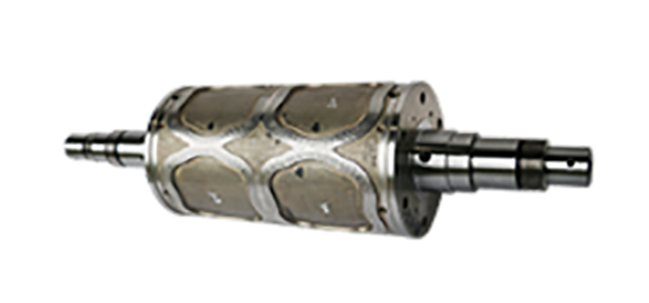 Selection of embossing-crimping rollers