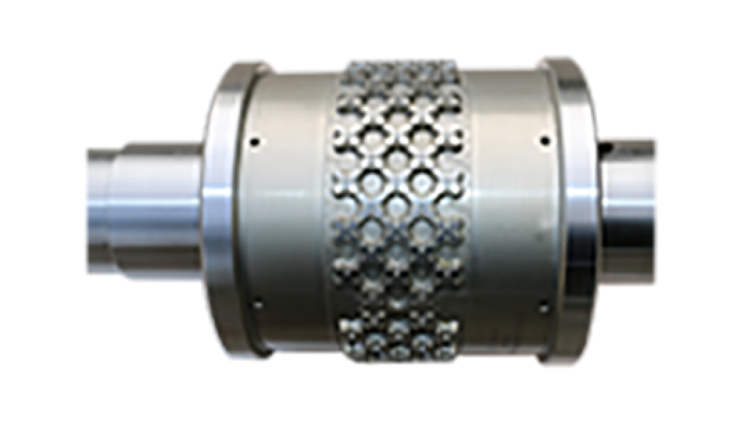 Selection of embossing-crimping rollers