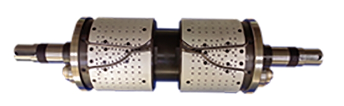 Elastic ear belt RDC roller