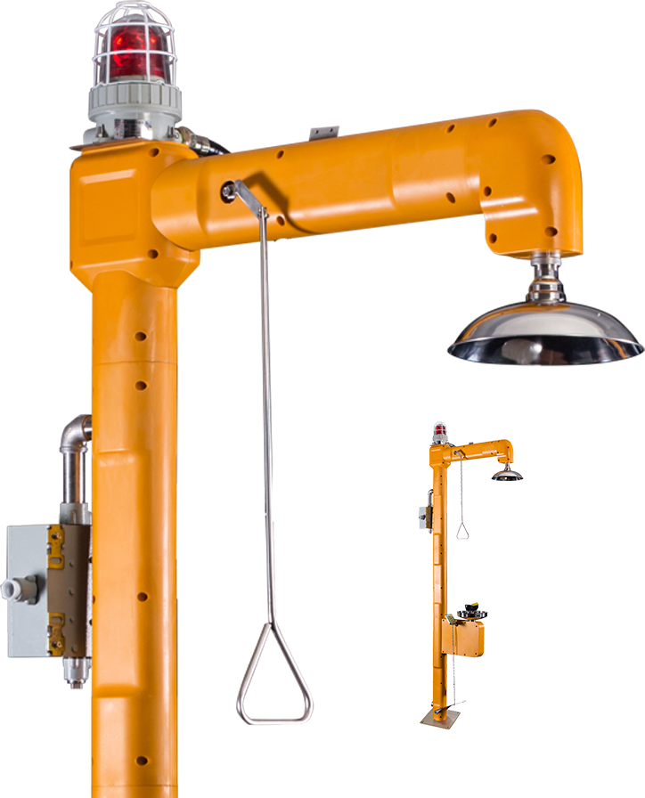 Electric Heating Freeze Protected Shower and Eyewash Electric Heating Freeze Protected Shower and Eyewash