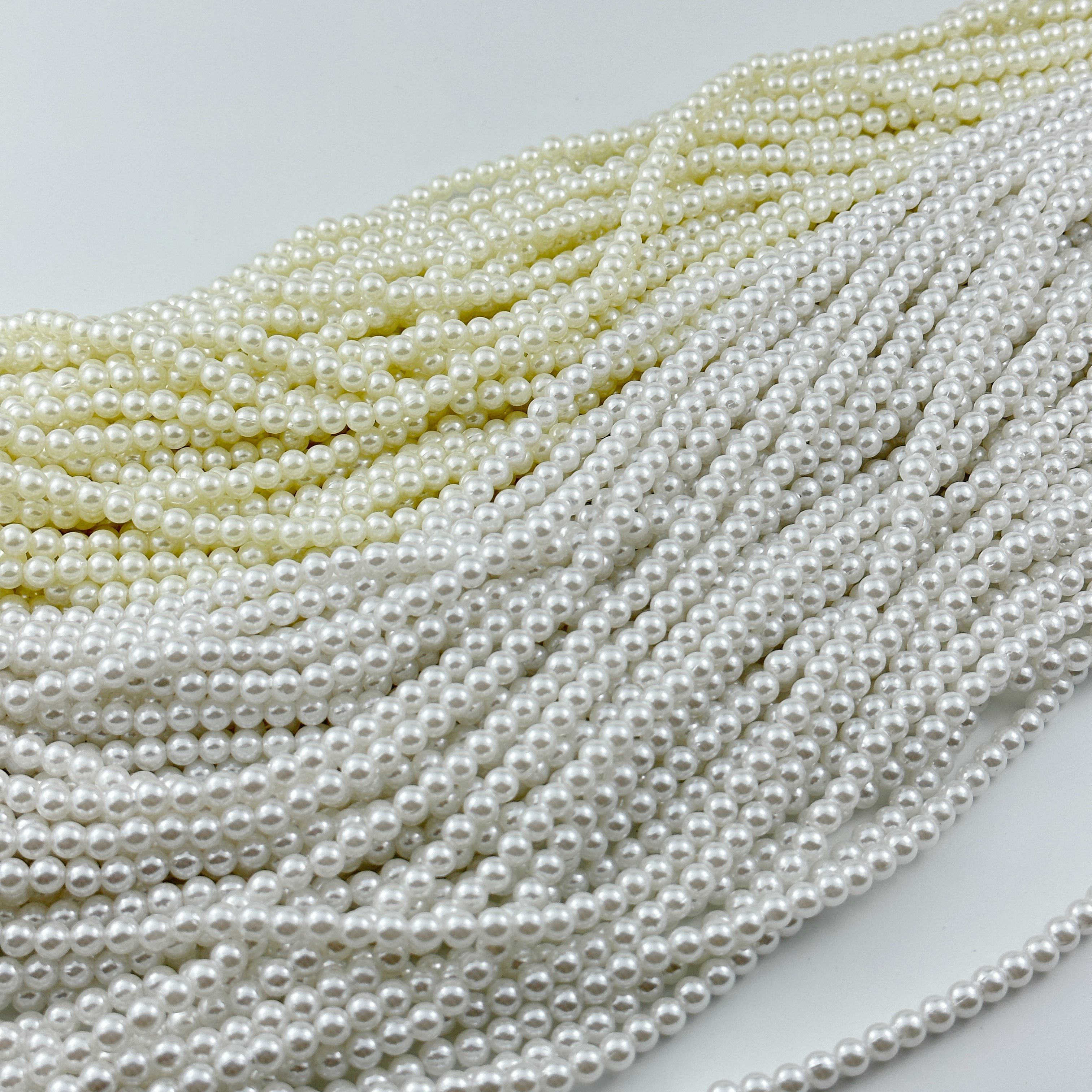 [A-006] 6mm round bead imitation pearl belt line