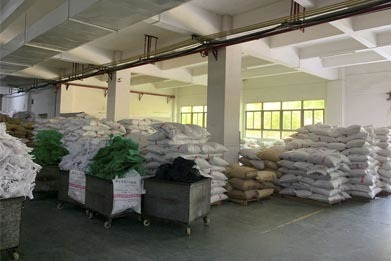 Corner of warehouse