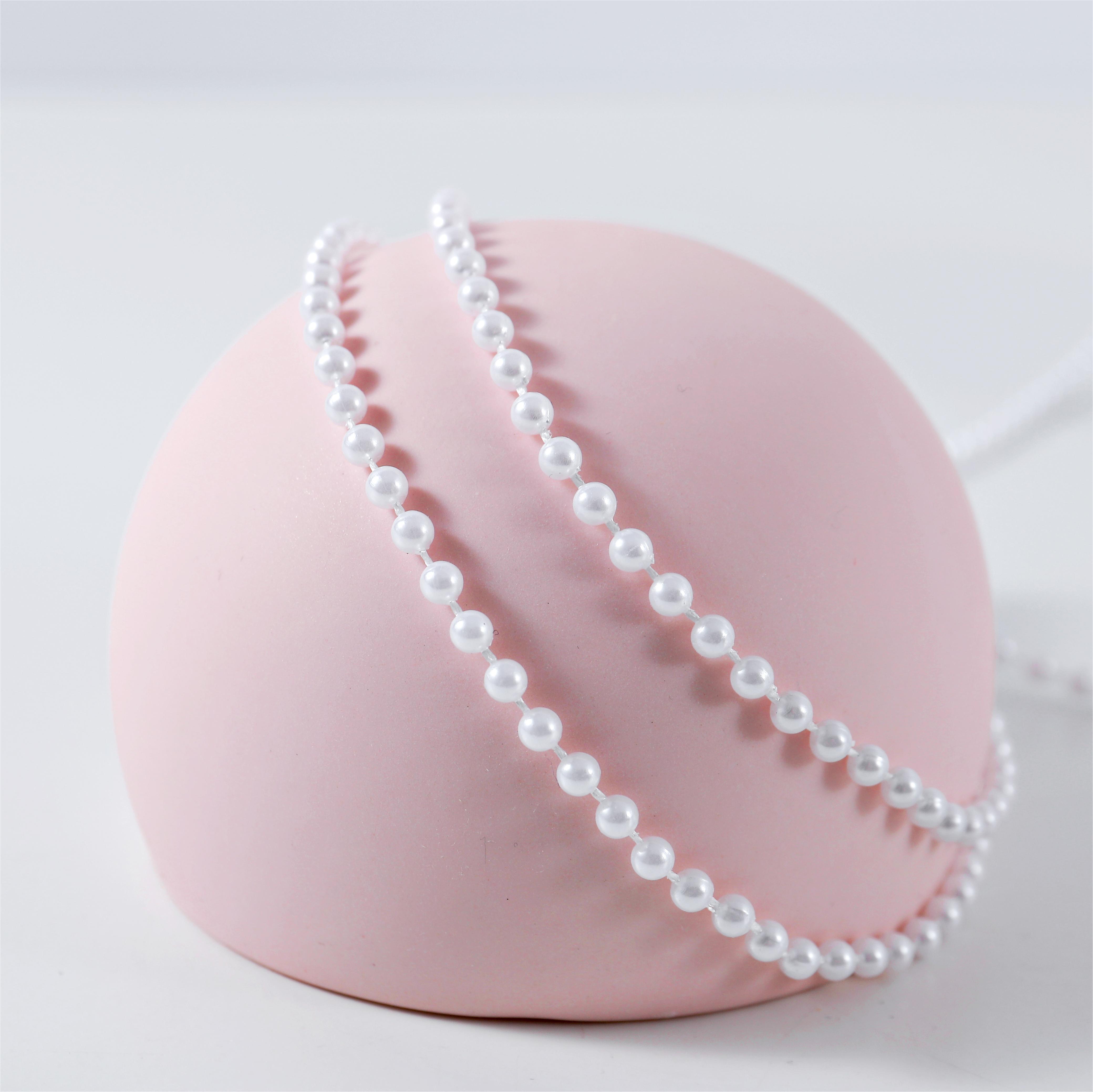 [B-004] 3mm ABS Beads Chain (Imitation Pearls)