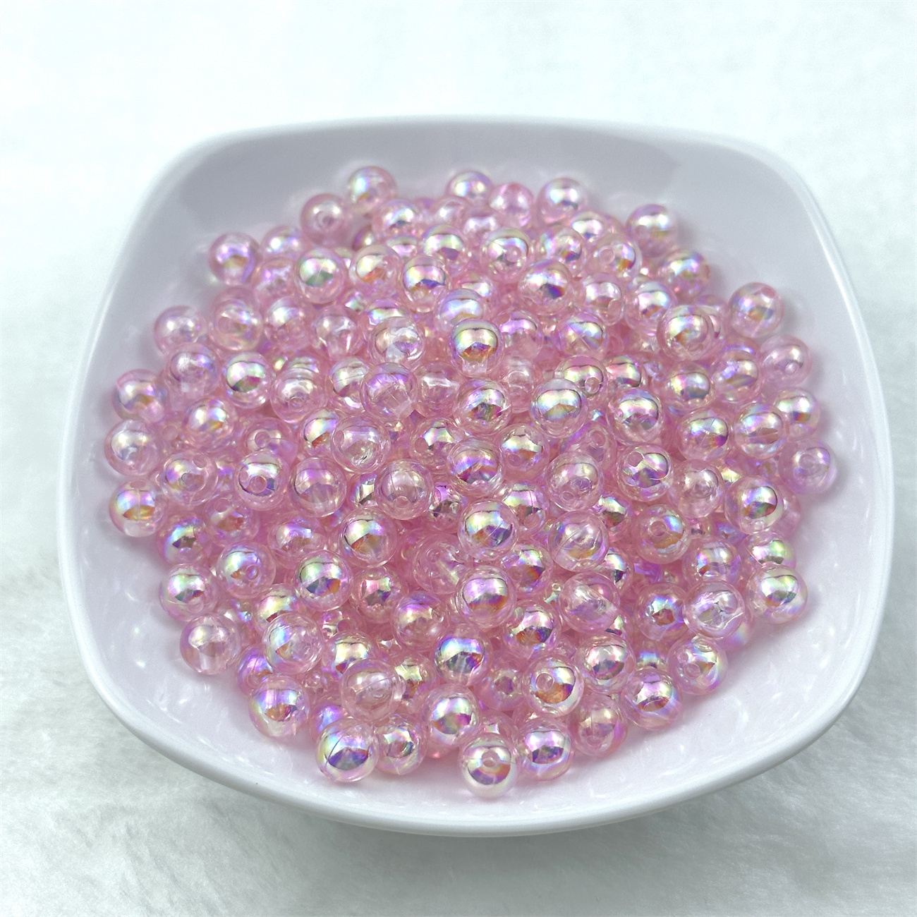 [A-009C] 8mm transparent light powder color plating