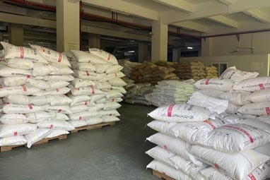 Corner of warehouse