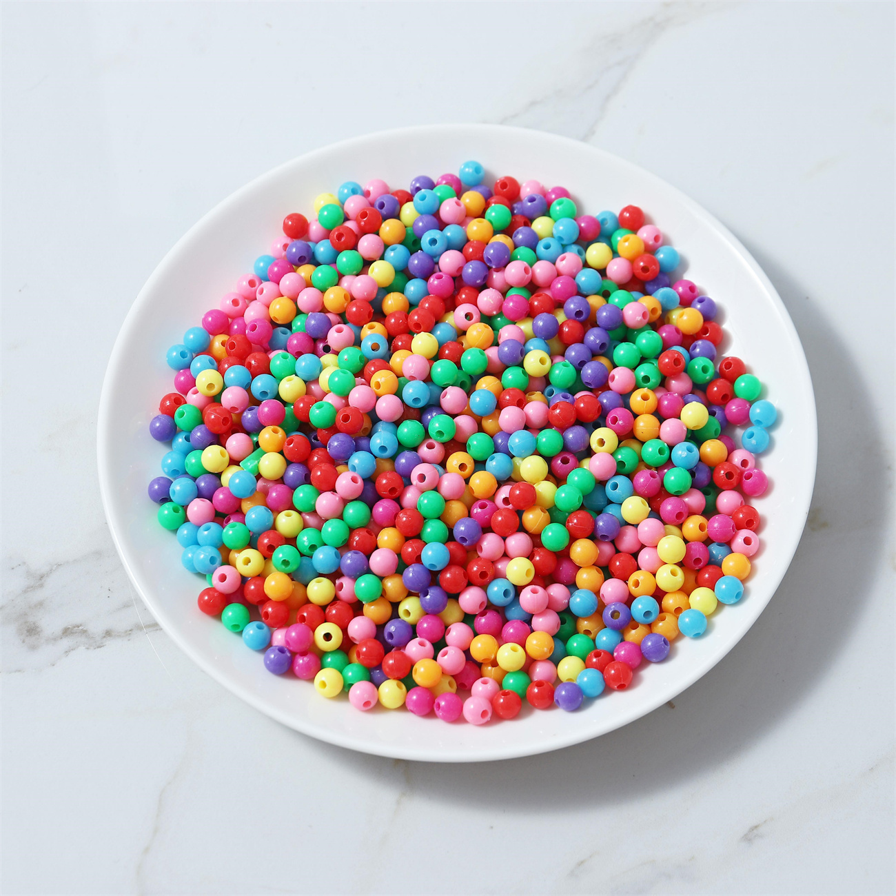 [A-006] 6mm candy-colored beads loose beads