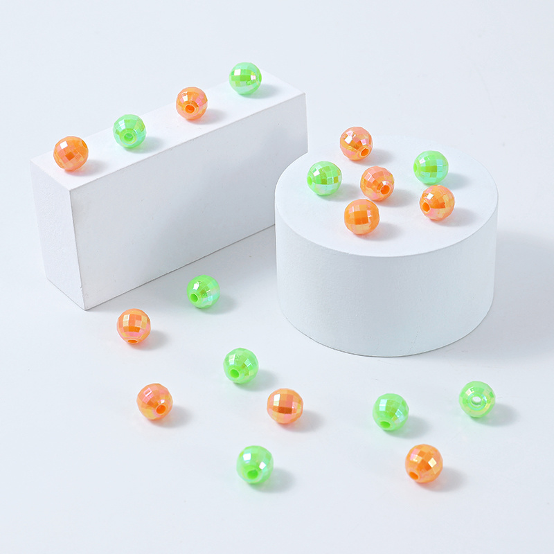 [A-061] 10mm Colorful Earth Beads (AB Color)