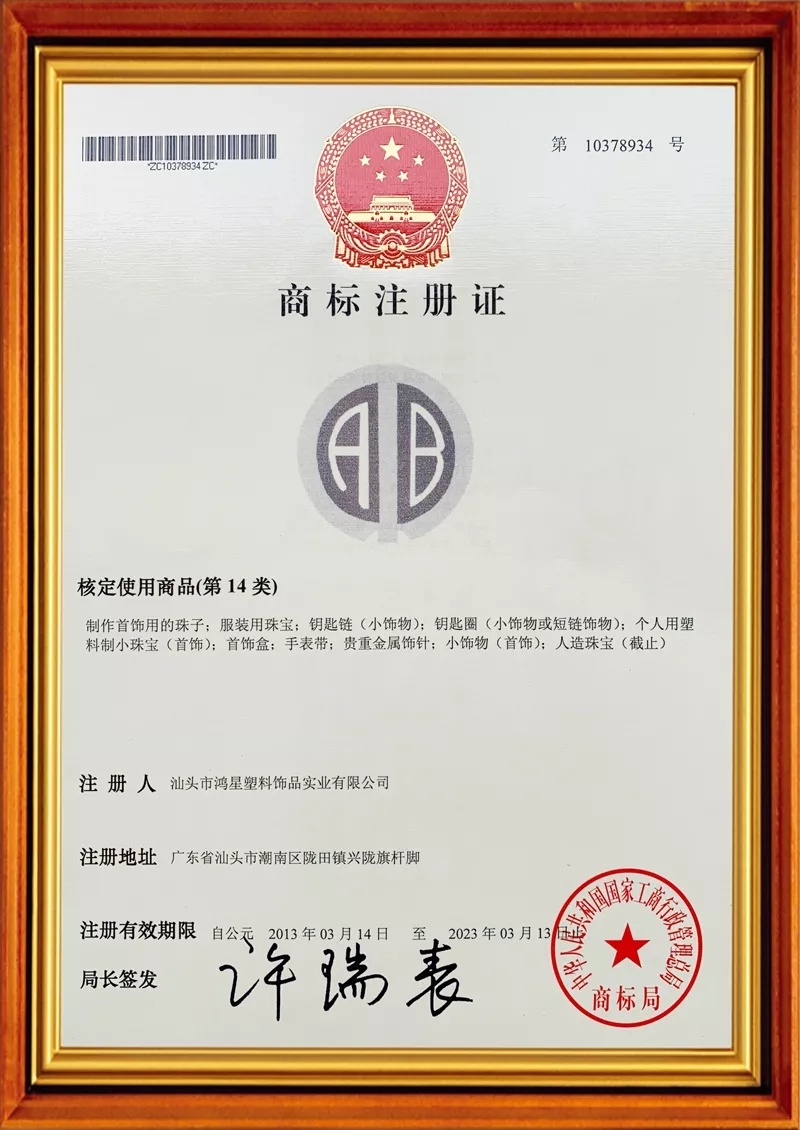 Trademark Registration Certificate