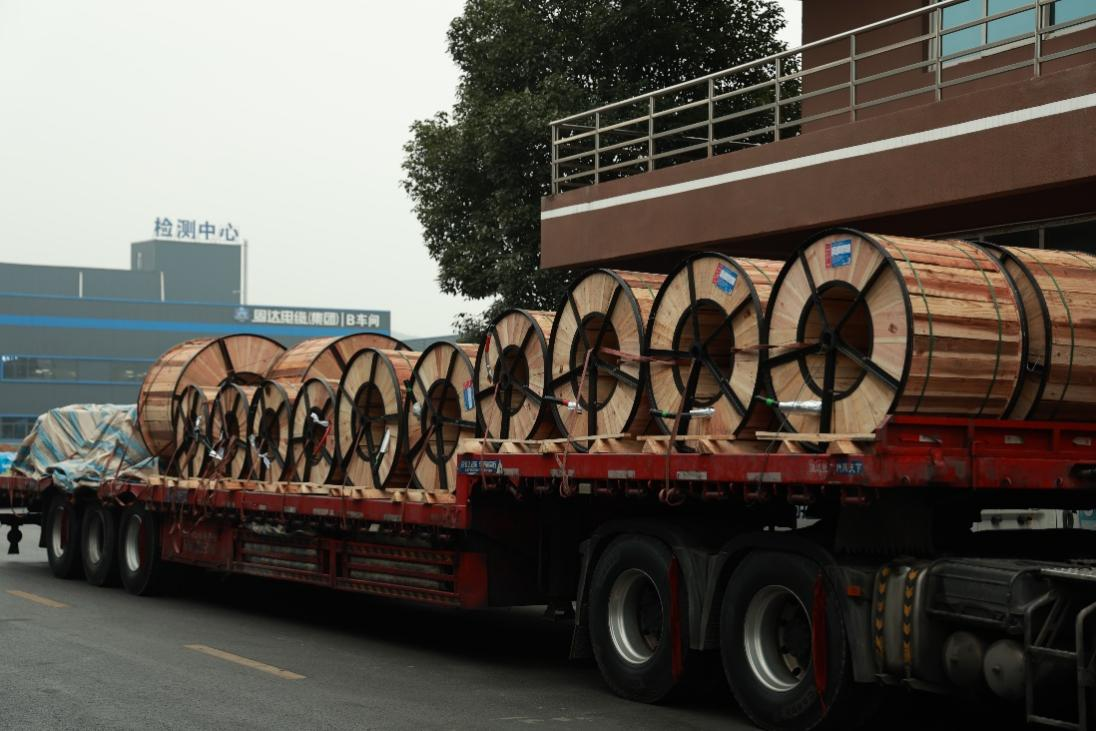 Guda Cable Group | Successful shipment of orders to Cambodia, showcasing the strong capabilities of domestic cables.