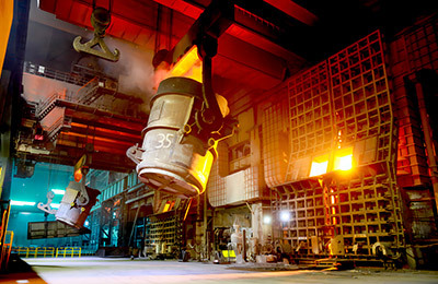 Steel making industry