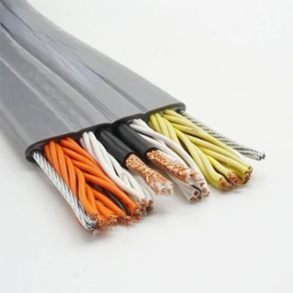 Flat Elevator Cable Tvvbpg with Steel Wire Shielded Elevator Traveling Cable