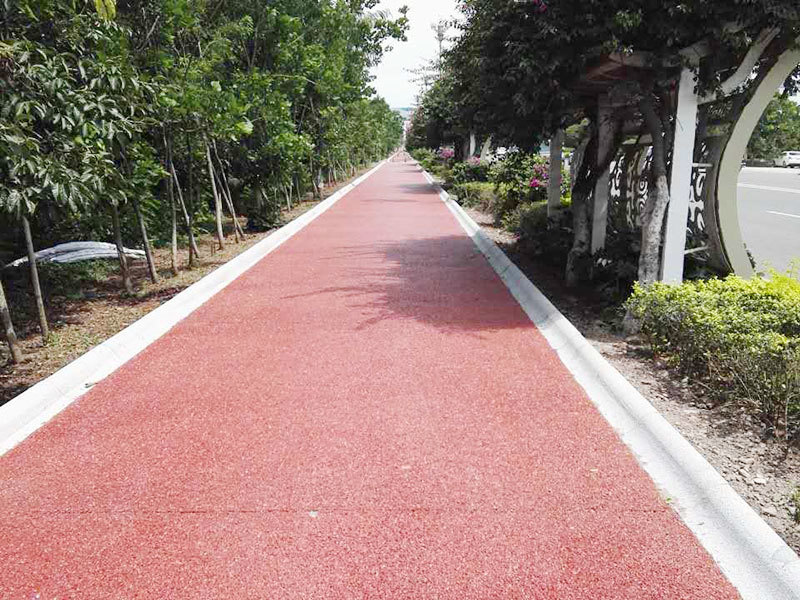 西昌机场路 / 彩色生态透水混凝土路面