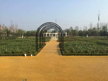 彩色透水混凝土艺术地面/江西抚州花语梦园 彩色透水混凝土艺术地面/江西抚州花语梦园