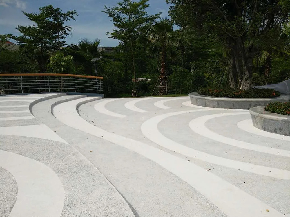 天然聚合物水洗石路面 天然聚合物水洗石路面