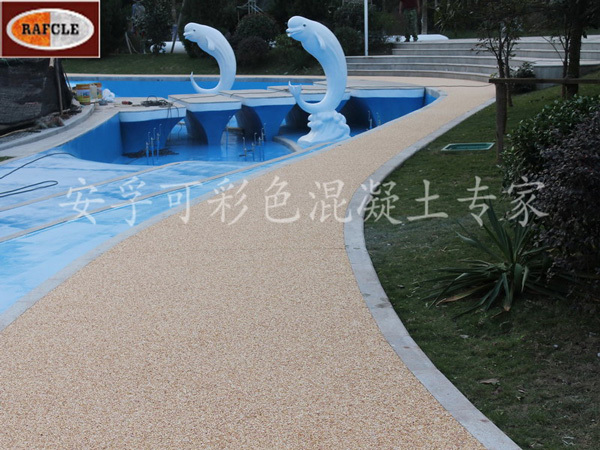 重庆园博园 / 胶粘石透水艺术路面
