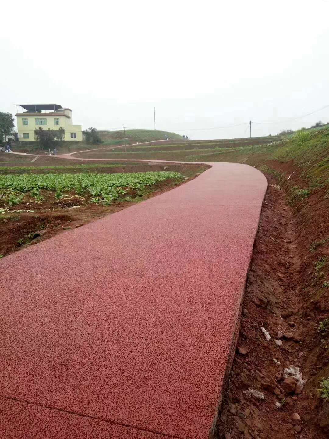 彩色透水混凝土艺术/重庆江津鲁能美丽乡村 彩色透水混凝土艺术/重庆江津鲁能美丽乡村