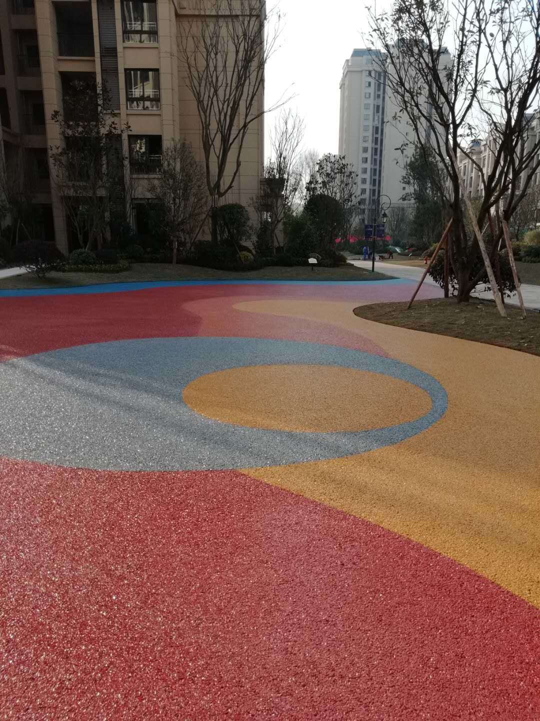 彩色透水混凝土艺术/重庆铜梁泽京爱尚里 彩色透水混凝土艺术/重庆铜梁泽京爱尚里