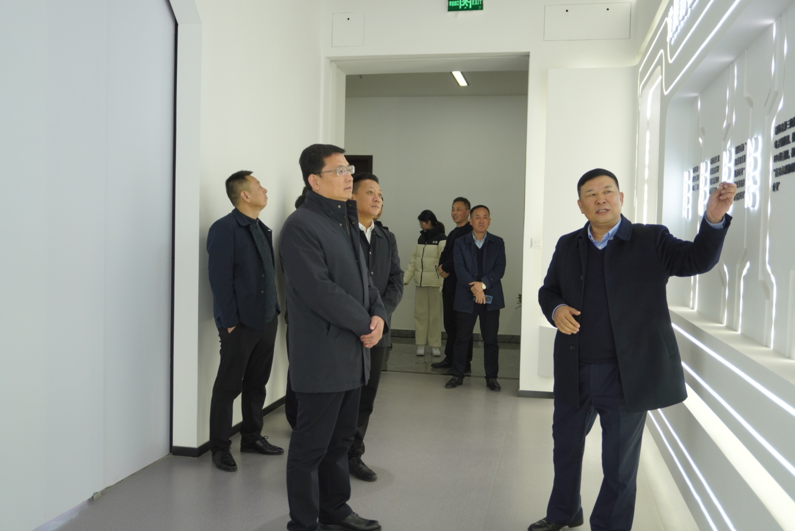 明光市副市长杨新成一行到访大明智联调研指导