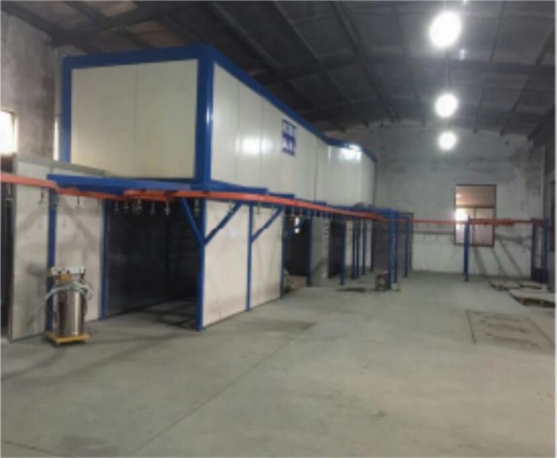 Automatic spraying line