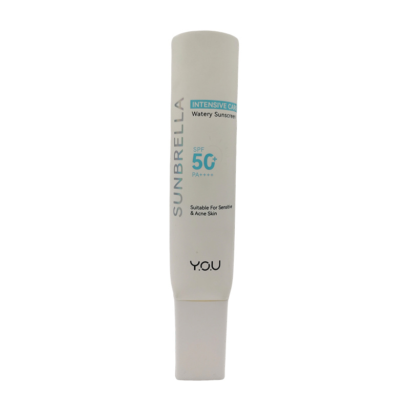 Open Top  Custom Plastic Square Cap Squeeze Cosmetic Packaging Empty Face Cream Eye Cream Tube
