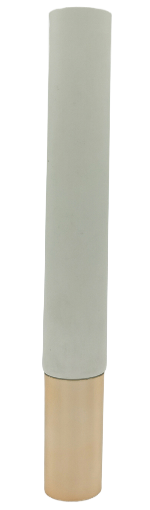 Factory Price Luxury 10g 15g 20g White Blank Tube Eye Cream Massage Squeeze Tube with Gold Silver Zinc Alloy Applicator Top