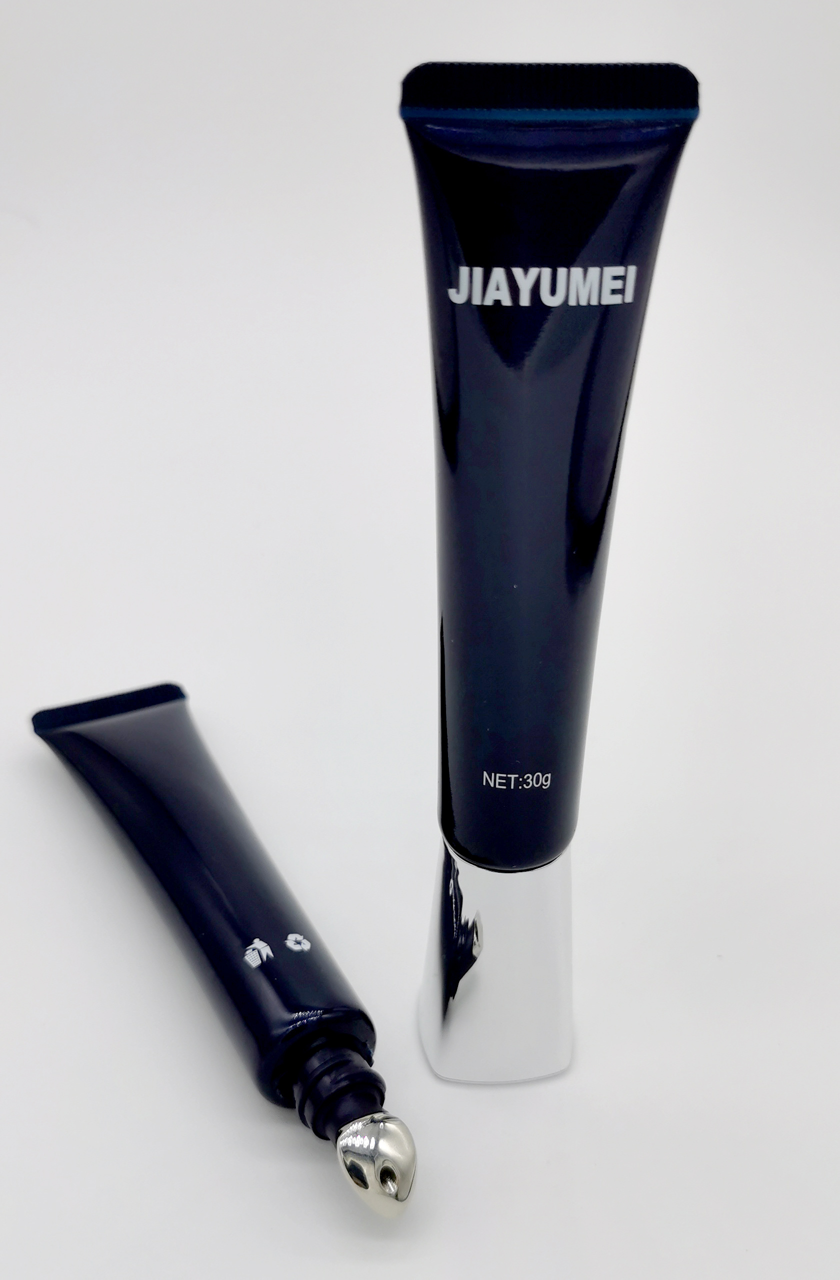black massage eye cream for d19 pe soft tube packaging eye cream or essence tube 10-30ml small tube