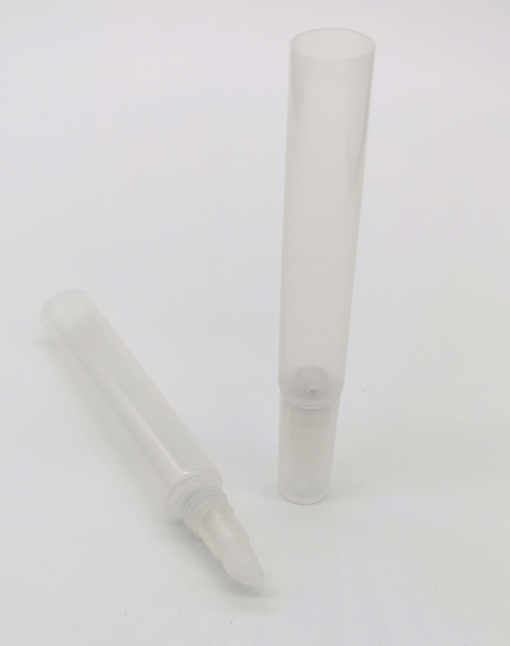 Customized Design D16mm Clear Recycled Eco-friendly Sugarcane Material Brush Applicator 10g Lip Gloss Packaging Tube