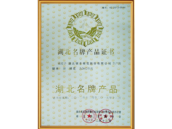 省質量協會湖北名牌產品