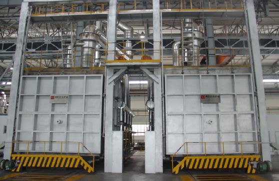 18m（10m）×6.5m×3.5m臺車式天然氣熱處理爐