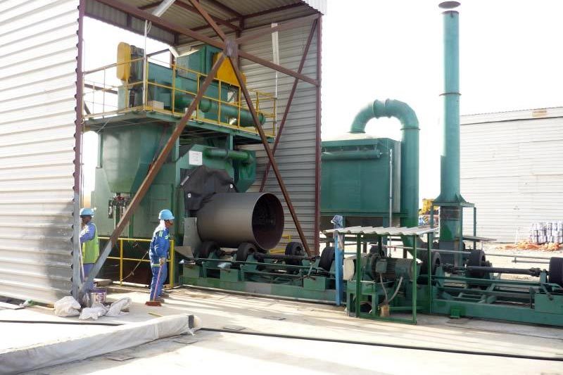 Composition, structure et principe de fonctionnement de la machine de grenaillage de paroi extérieure de tube en acier