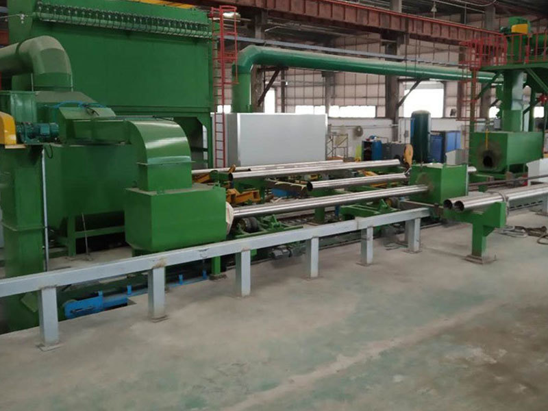 Steel pipe outer wall cleaning machine