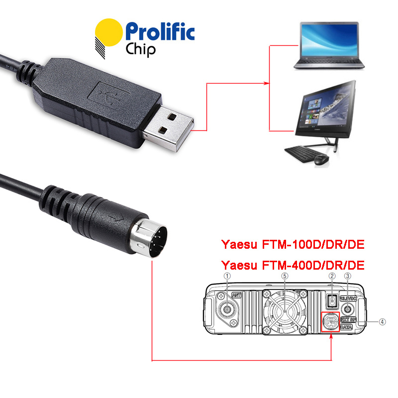 New release - Yaesu Interface SCU-20 PC Connection Cable for FTM-100D/DE/DR FTM-400D/DE/DR