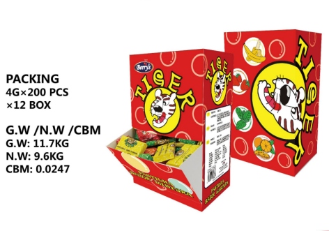 Private Label Bubble Gum With Tattoo