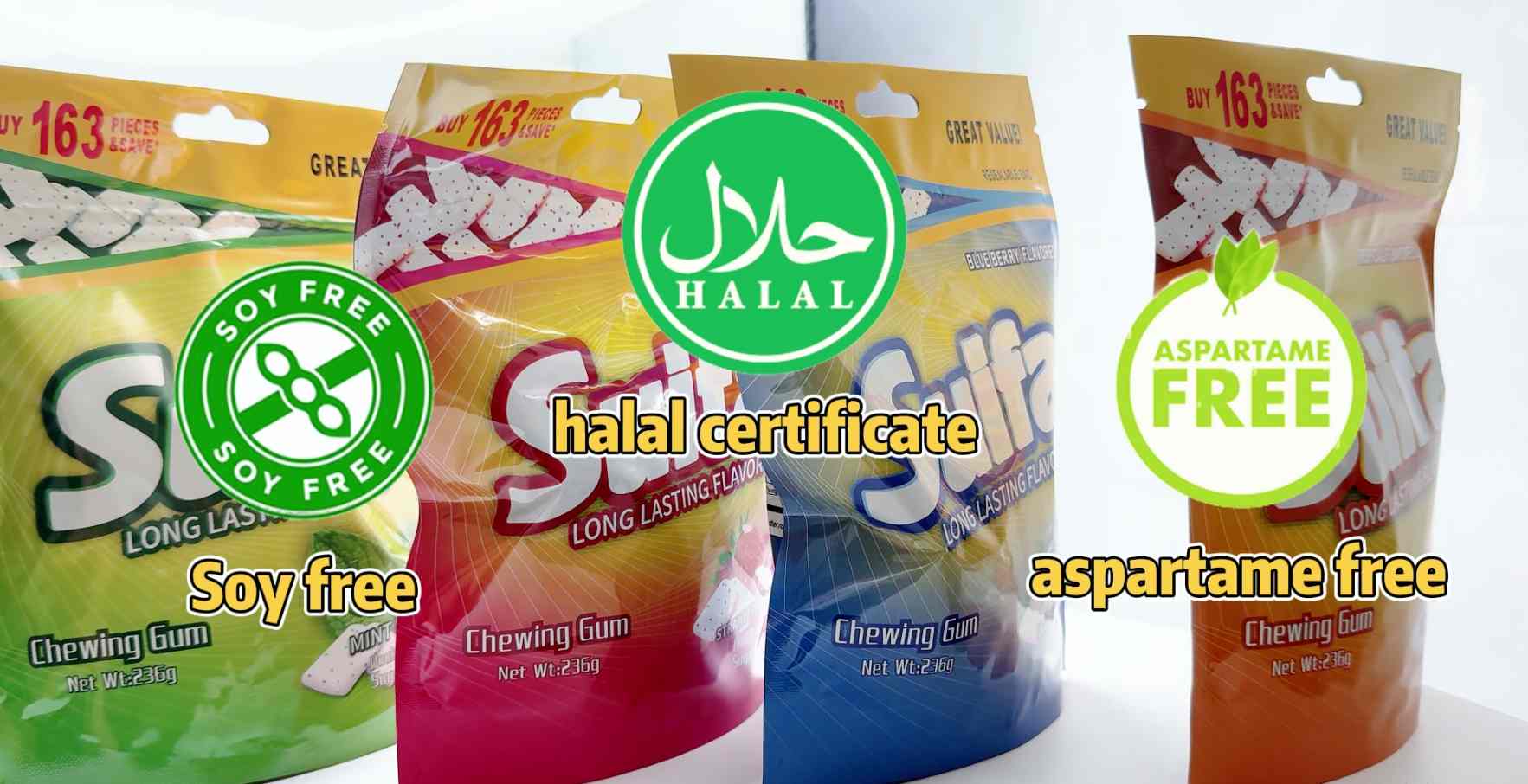 Custom Bag Packaging Chewing Gum