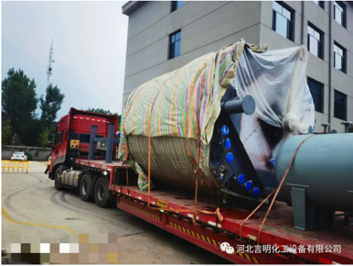 河北言明—5000t/年 電池級(jí)碳酸鋰碳化提純系統(tǒng)中的盤式連續(xù)干燥機(jī)，制作完畢，發(fā)往項(xiàng)目現(xiàn)場(chǎng)