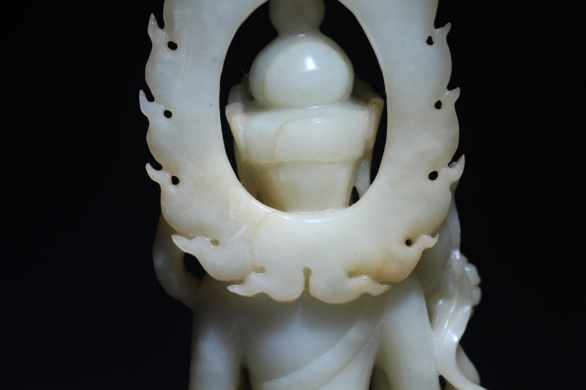 明清玉雕观音/大势至菩萨佛像/保平安镇宅/供奉香火佛经/文殊普贤 