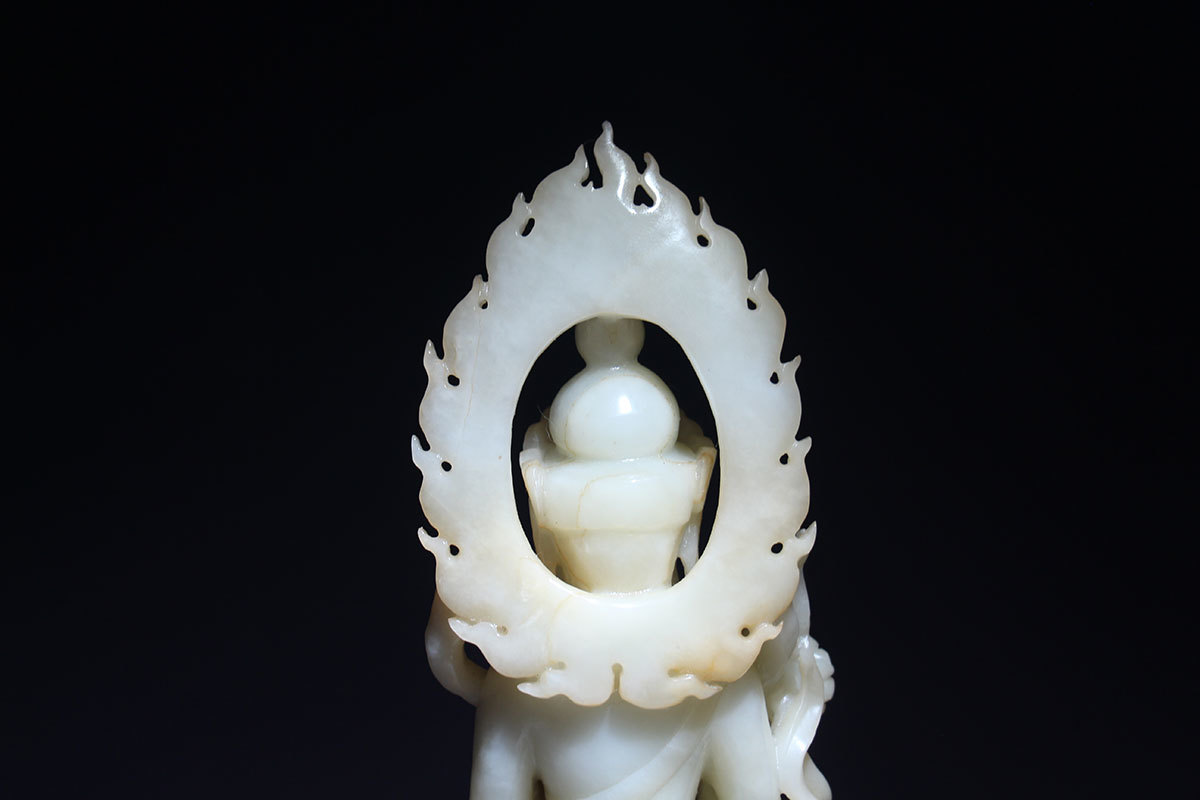 明清玉雕观音/大势至菩萨佛像/保平安镇宅/供奉香火佛经/文殊普贤