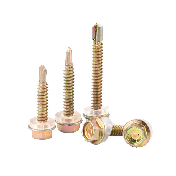 Hexagonal yellow Head Tapping Screw