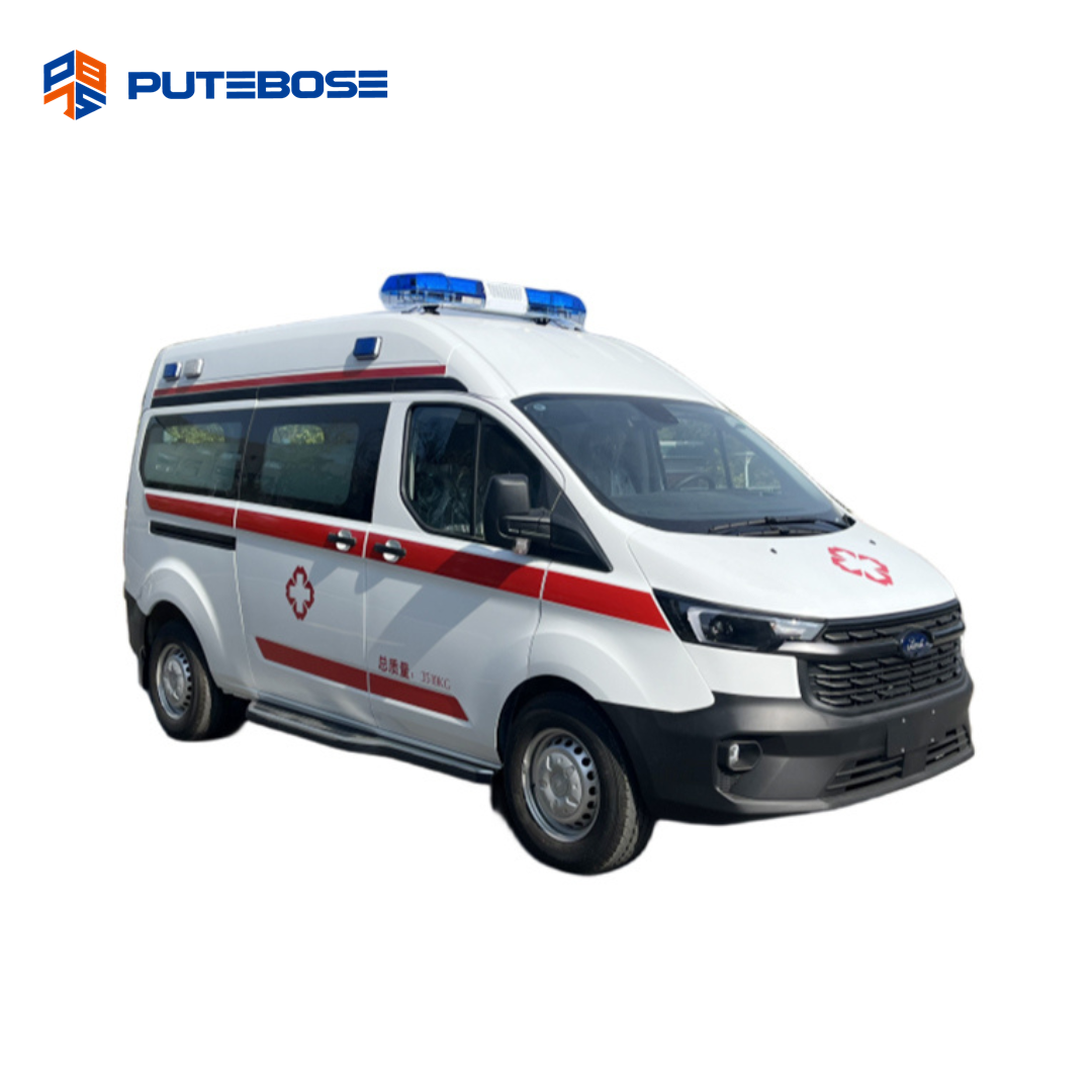 New Transit V362 Ambulance Front Wheel Drive Emergency Vehicle with 9-speed Transmission for Sale