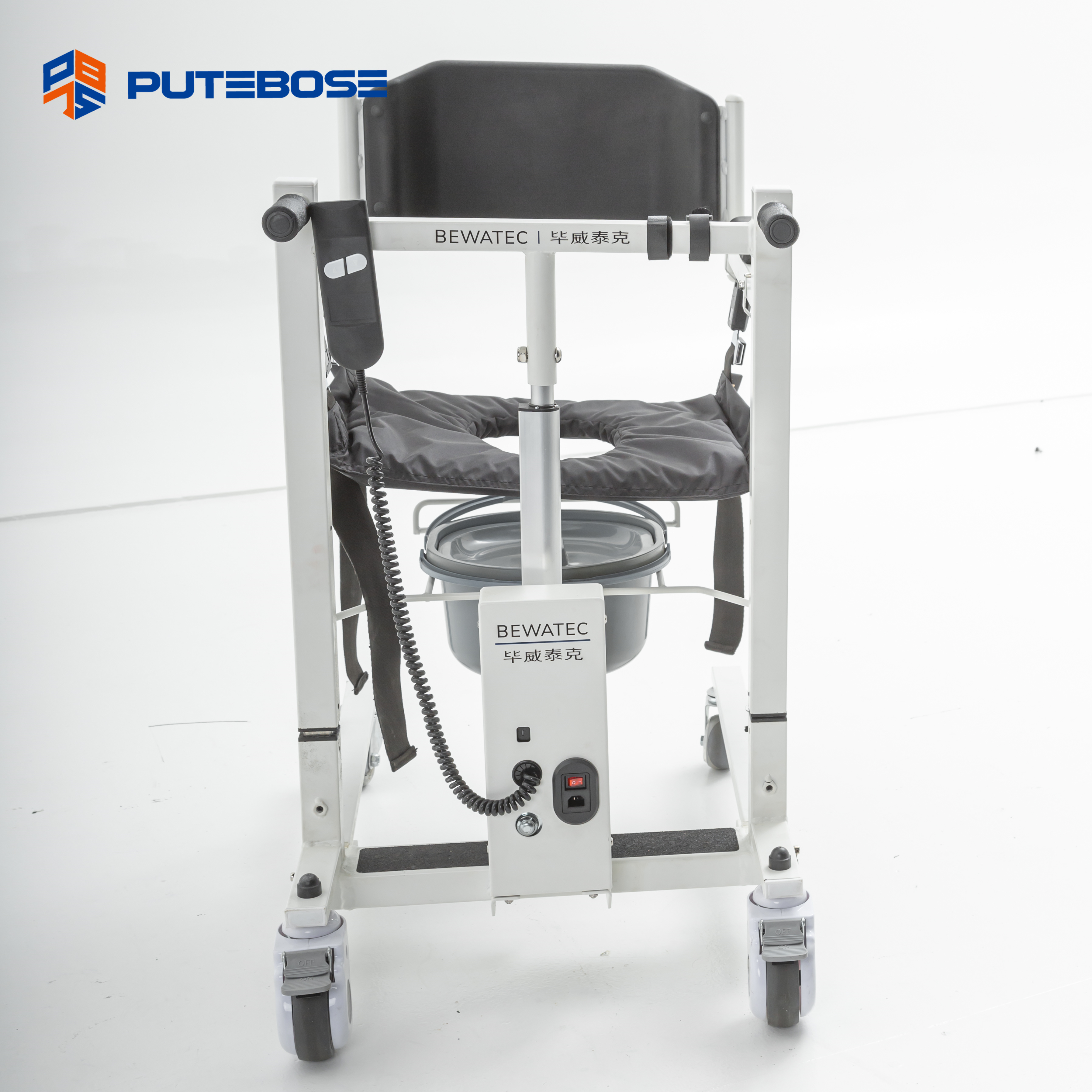 Electric Patient Lift Transfer Chair,Patient Lift Wheelchair for Home, Electric Transfer Lift Chair Wheelchair for Seniors