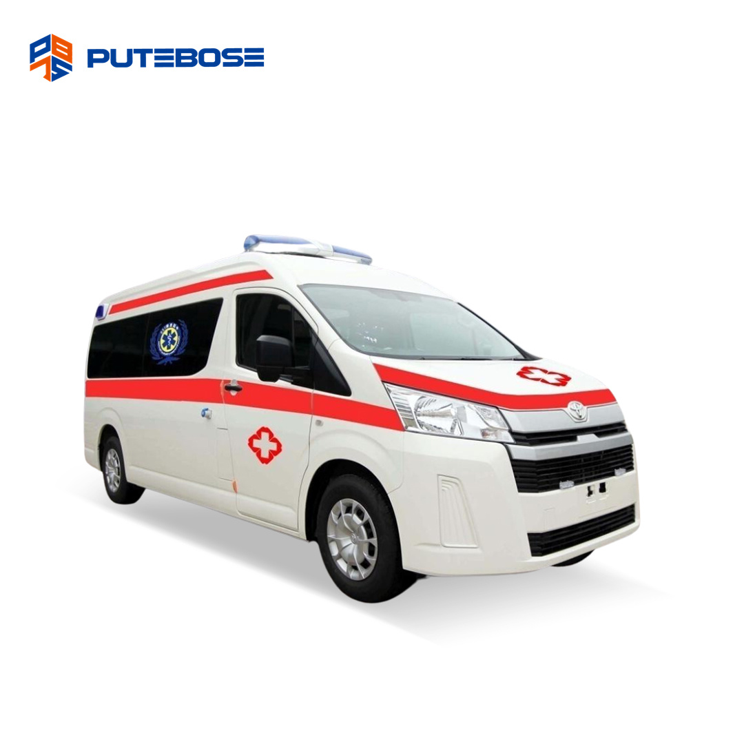 Hiace Original-roof Ambulance with Medical Equipment Gasoline Emergency Vehicle