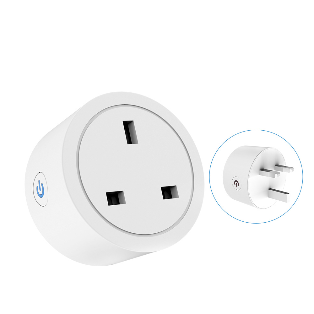 Штепсельная вилка Tuya Zigbee для Великобритании работает с поддержкой шлюза Smart Life control
