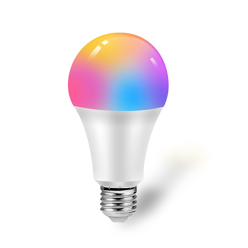 Умная лампочка Tuya WiFi E27 Светодиодная цветная лампа RGB Работа с Alexa/Google Главная RGB Белый