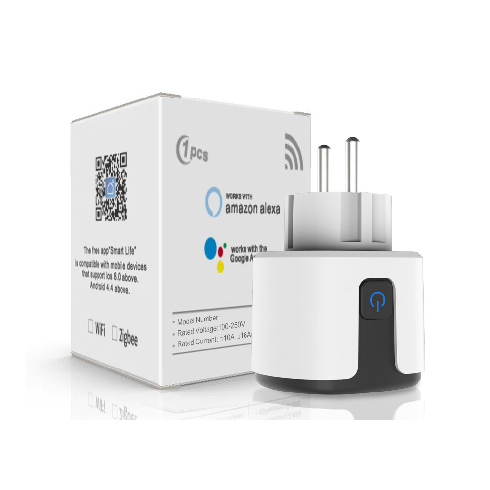 20A/16A Tuya Wifi розетка ЕС Plug Smart Socket поддерживает приложение Smart Life