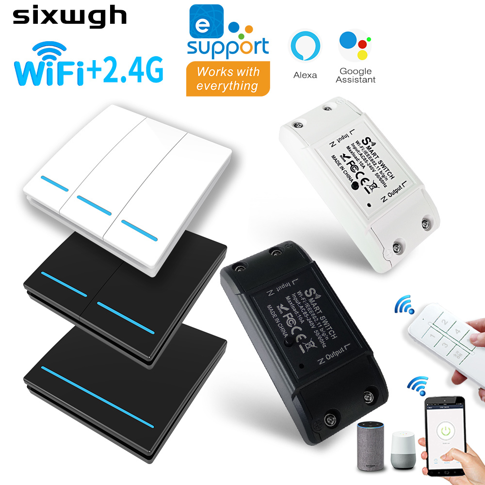 Wi-Fi Smart Switch беспроводной переключатель RF переключатель дистанционного управления поддерживает приложение eWeLink