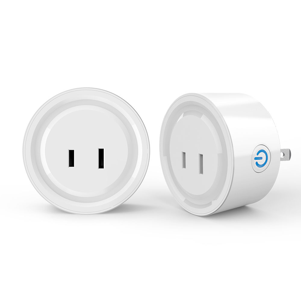 Tuya Wifi Socket Flat 2-pin socket Smart Socket Wifi switch Support smart Life App
