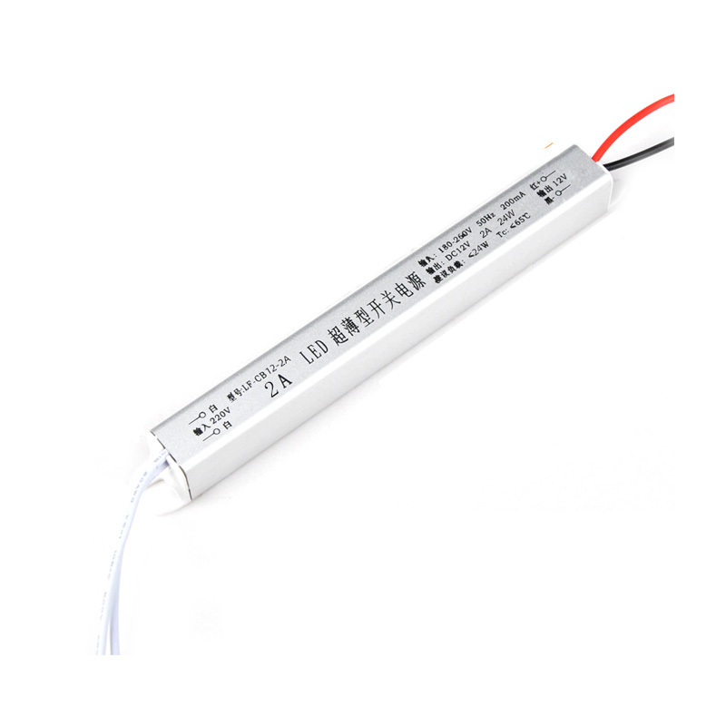 Ultra-thin transformer 220 to 12v24v low voltage drive power led strip light chip luminous characters light box billboards
