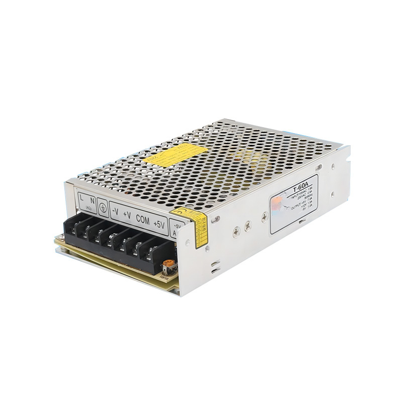 Switching Power Supply Enclosure Type T-Shape Switching Power Supply Triple Output 3/5/7.5/12/24/48V