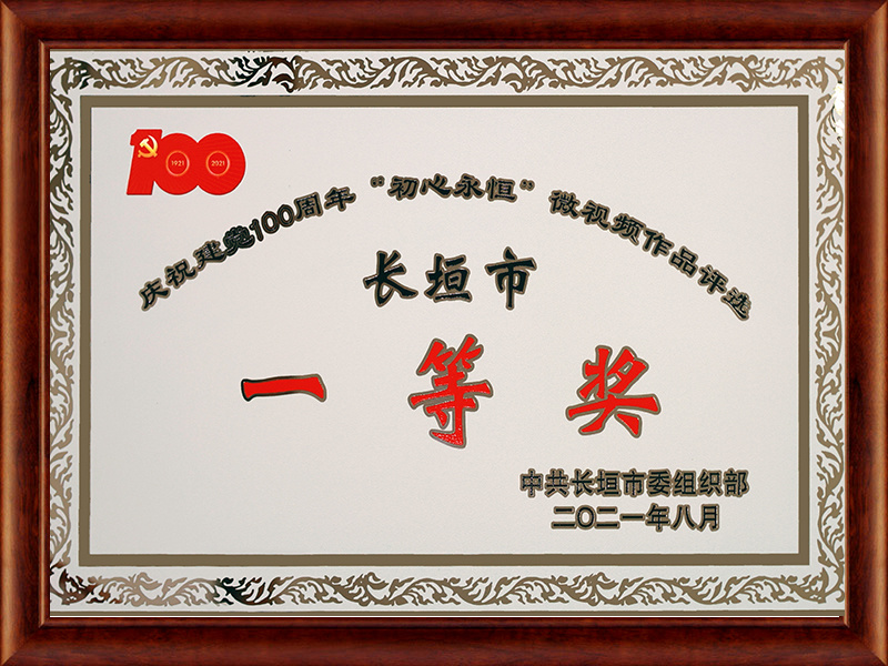 慶祝建黨100周年“初心永恒”微視頻作品評選長垣市一等獎